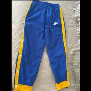 Nike Kids Blue and Yellow Joggers